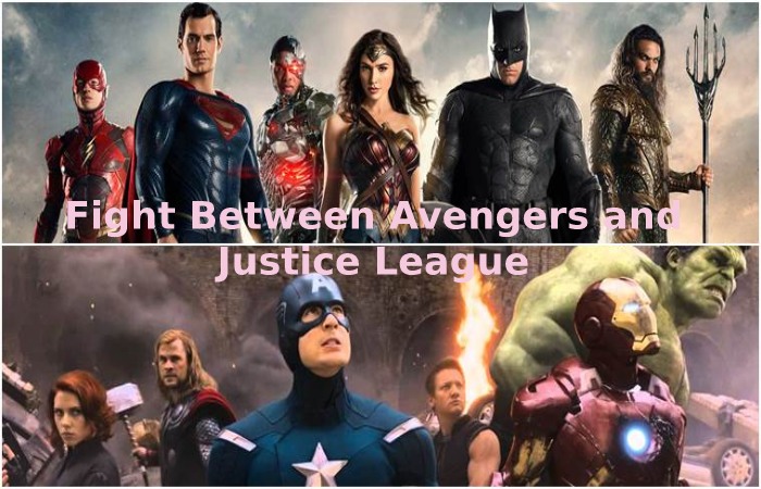 Fight Between Avengers and Justice League