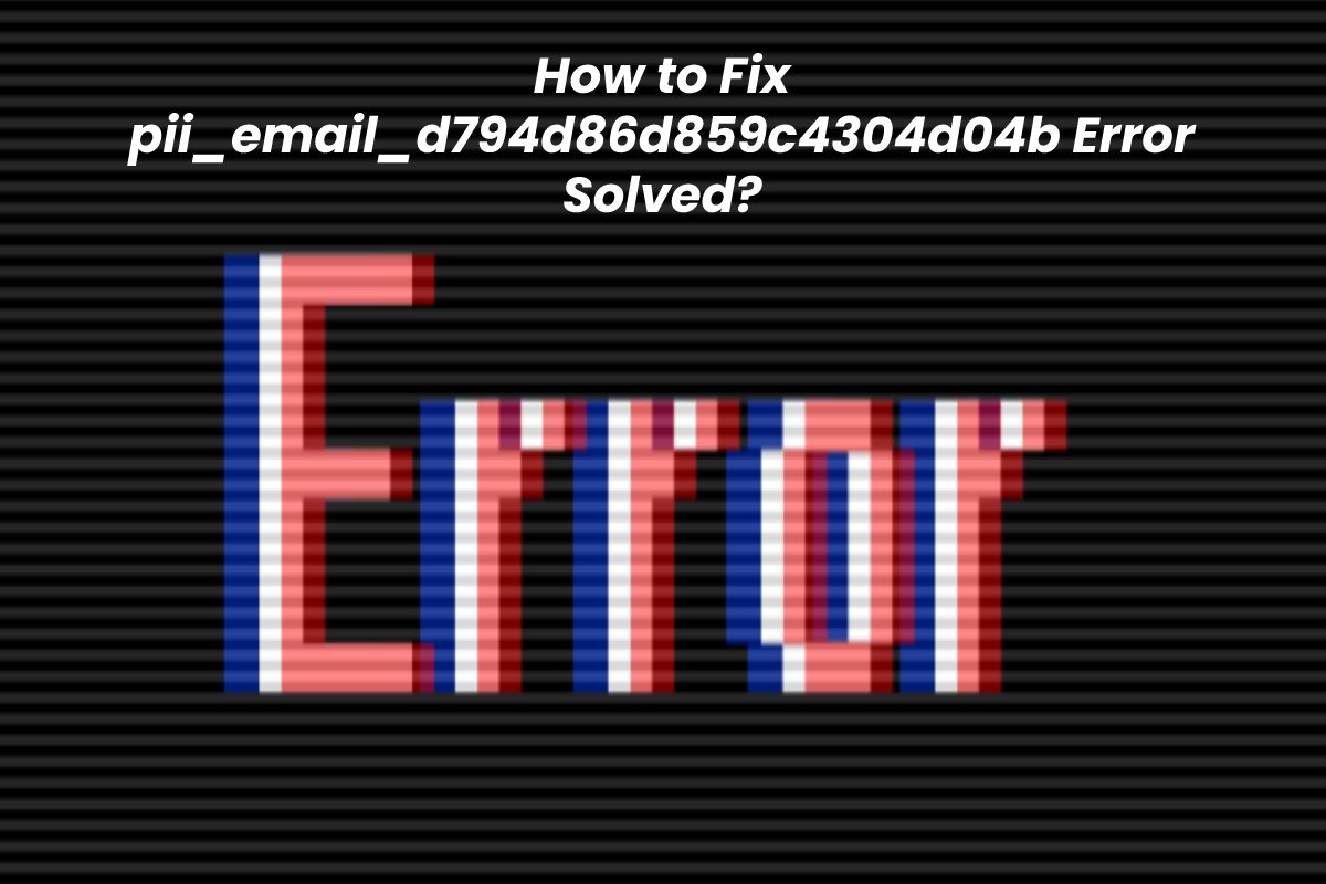 How to fix error