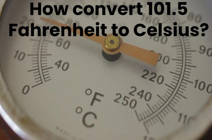 How convert 101.5 Fahrenheit to Celsius?