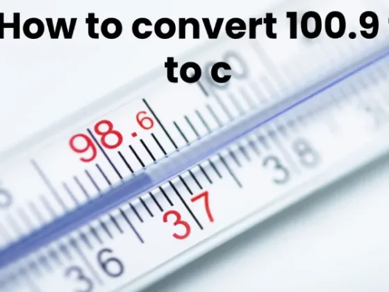 How to convert 100.9 f to c