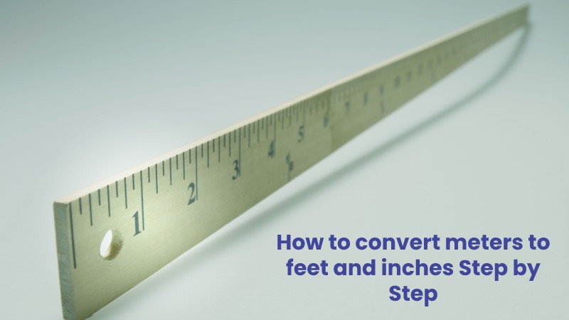 How to convert meters to feet and inches Step by Step