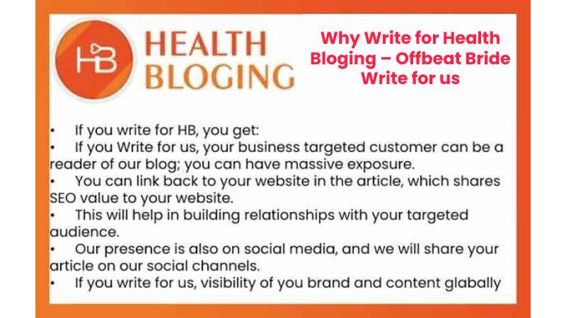 Why Write for Health Bloging – Offbeat Bride Write for us