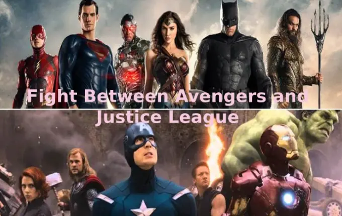 Fight Between Avengers and Justice League