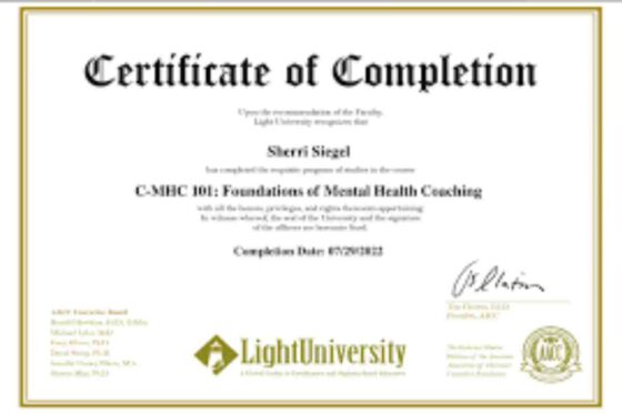 mental health coach certification